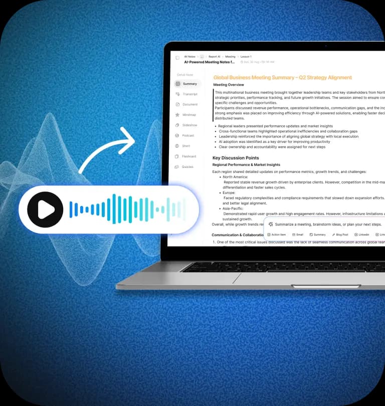 Smart Meeting Summaries & Action Items