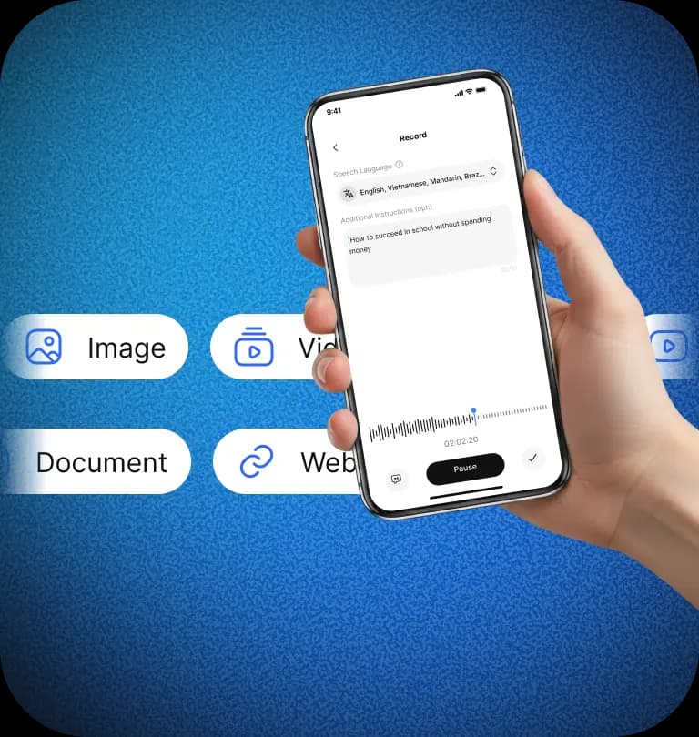 Flexible Note Creation from Any Source